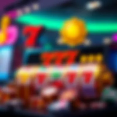 Diverse Bonus Symbols in Slots Illustration of various bonus symbols related to online slots
