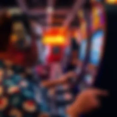 Player Engaging with Free Slots Conceptual image showcasing a player enjoying free slots