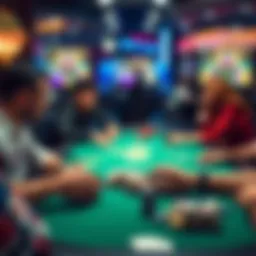 Virtual Texas Holdem gameplay