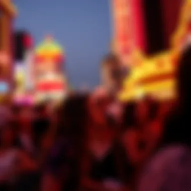 Audience enjoying a concert at Fremont Street