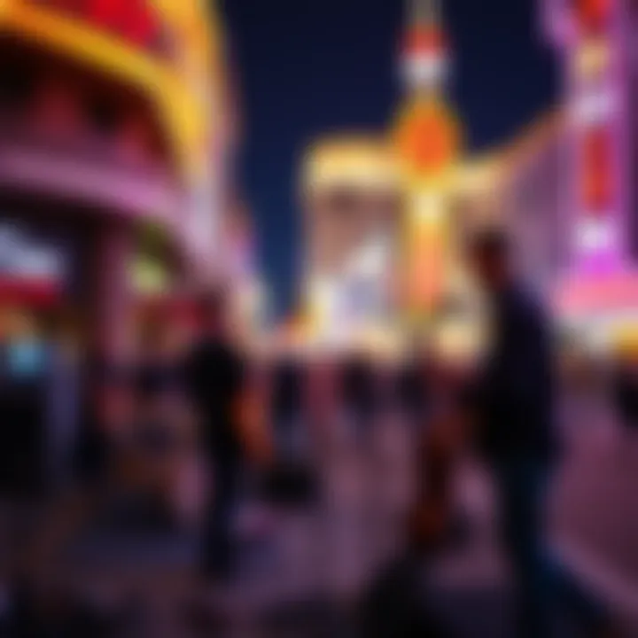 A live band performing at Fremont Street