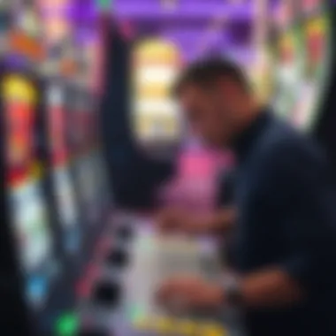 A player engaging with a GA lottery slot machine interface