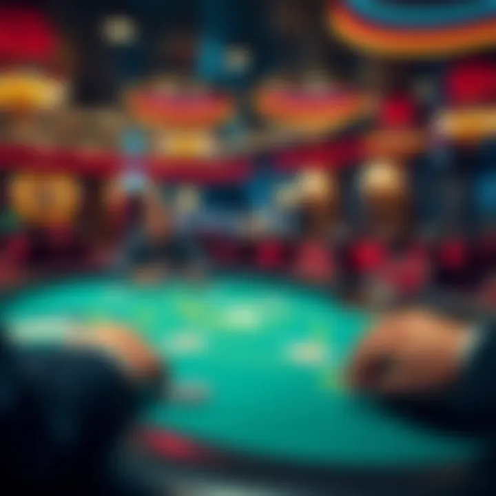 Illustration of poker table with strategic positions highlighted