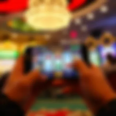 Mobile Gaming Thrills Exciting mobile gaming app displaying winning moments