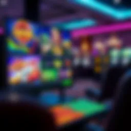 A vibrant online casino interface showcasing various games