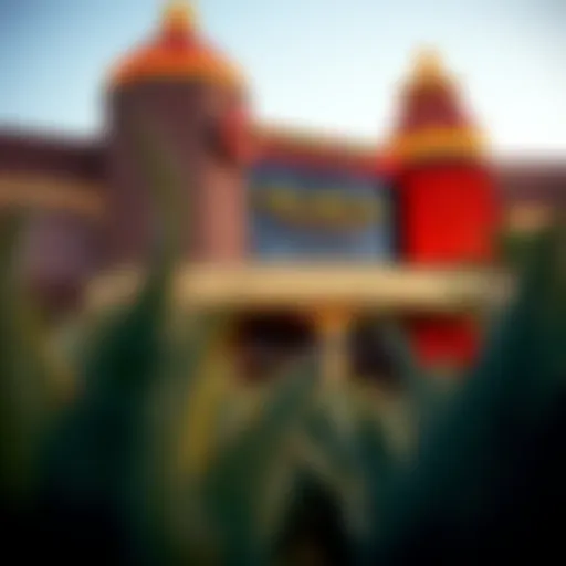 Vibrant Architecture of Gila River Casino Exterior view of Gila River Casino showcasing its vibrant architecture