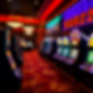 Exciting Gaming Floor Experience A lively gaming floor filled with various slot machines and table games