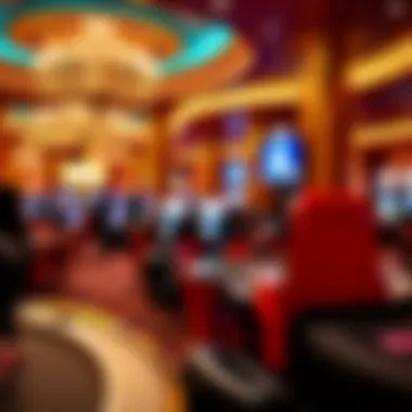 A luxurious casino environment highlighting Grazie Rewards