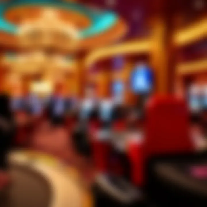 A luxurious casino environment highlighting Grazie Rewards