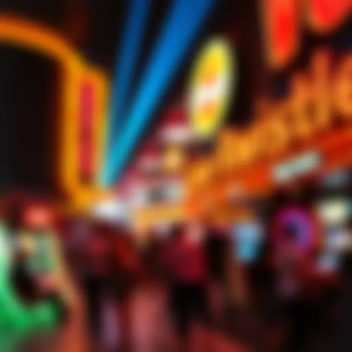 A vibrant Las Vegas nightlife scene reflecting Grazie Rewards