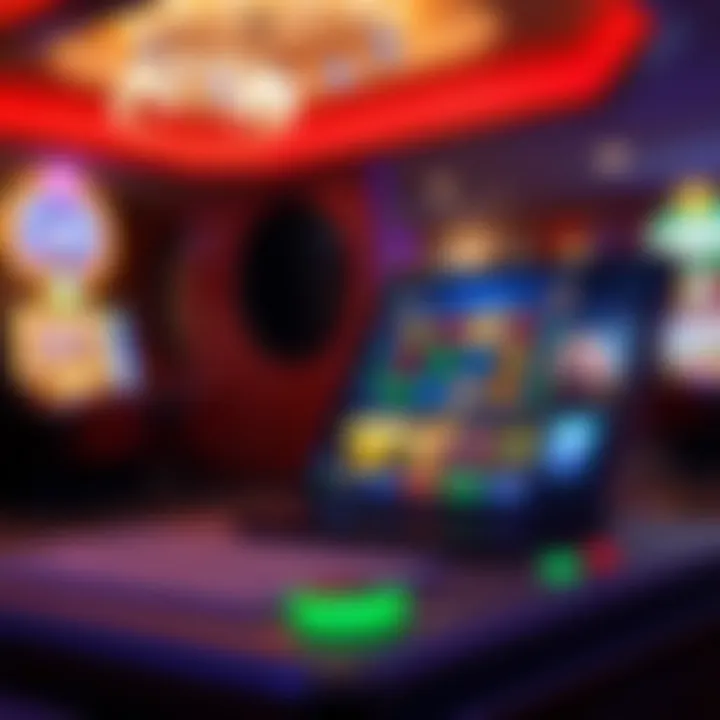 Innovative Mobile Gaming Technology Graphic representation of mobile gaming technology and software