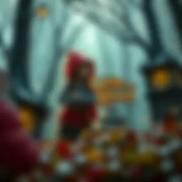 A captivating scene from Little Red Riding Hood slots featuring enchanting graphics