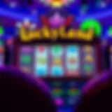 Visual representation of the Luckyland Slots interface showcasing vibrant gameplay