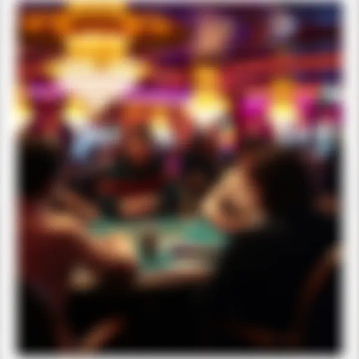 High-stakes poker tournament in progress at MGM Casino