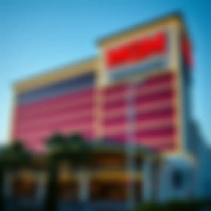 Elegant view of the MGM Resorts exterior showcasing modern architecture.