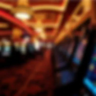 A bustling casino floor highlighting economic growth