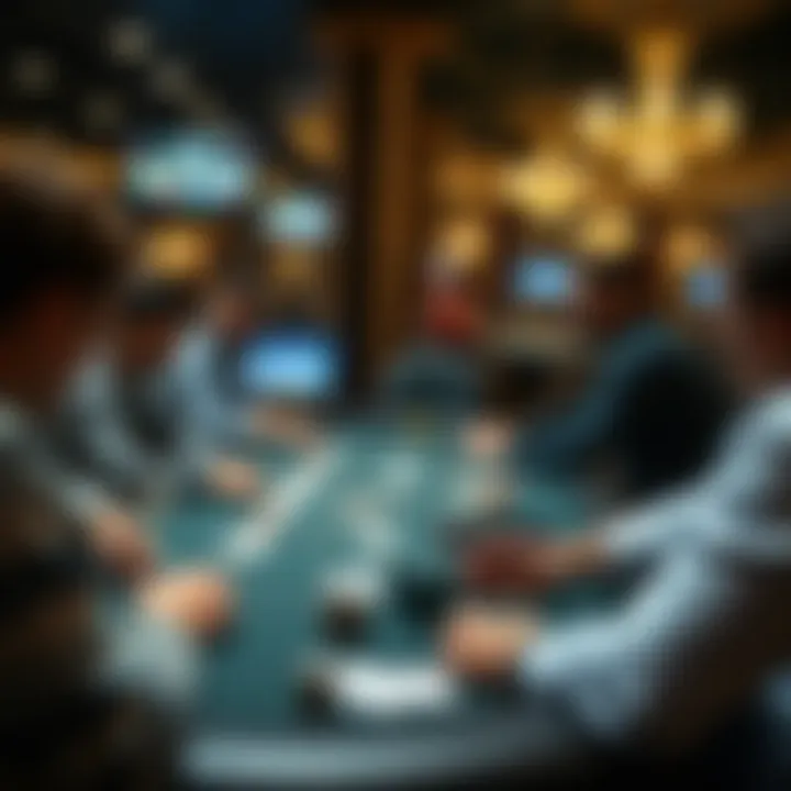 Overview of micro stakes online poker tables with players engaged in gameplay