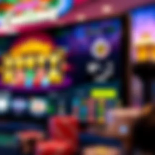 Online Casino Interface Vibrant online casino interface showcasing no download slots