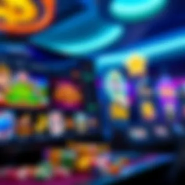 A vibrant online casino interface showcasing various game options
