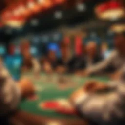 A captivating online poker table showcasing Texas Hold'em gameplay