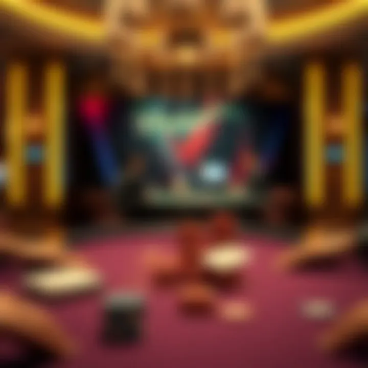 Visual depiction of the psychological impact of poker table names on player identity.