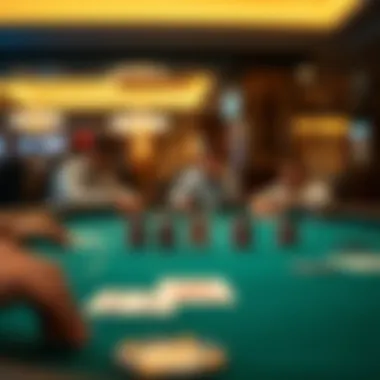 Illustration showcasing the strategic elements of poker influenced by table names.