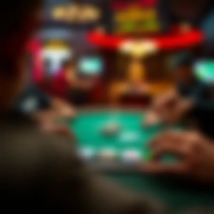 Exciting gameplay on a mobile poker app