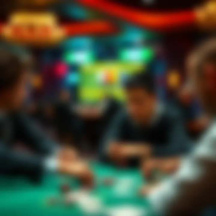 A player strategizing for success in poker