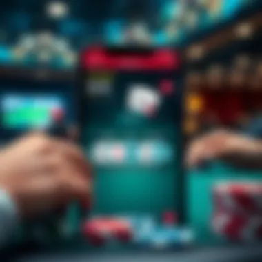 User interface showcasing poker app features