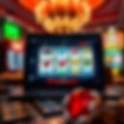 Conceptual representation of online slots in a browser