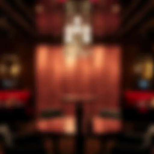 Elegant smoking room design at Planet Hollywood