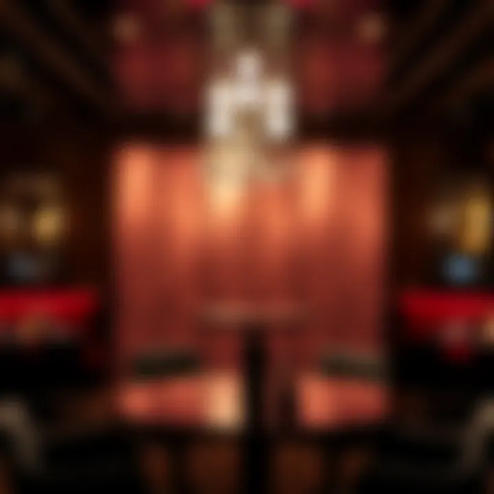 Elegant smoking room design at Planet Hollywood