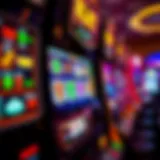 Close-up view of an NCG slot machine displaying vibrant graphics and symbols