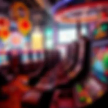 A digital landscape showcasing online casinos and superslots