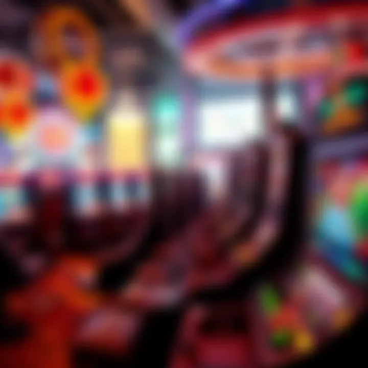 A digital landscape showcasing online casinos and superslots