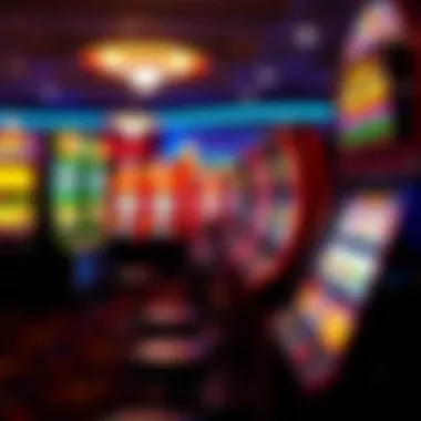 A vibrant display of various superslot machines