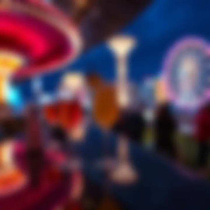 Luxurious cocktails served at the open bar