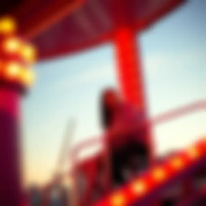 Romantic couple enjoying their time on the Ferris wheel