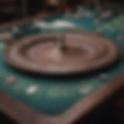 Elegant layout of a Bacharach gaming table
