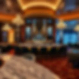 Elegant bar setting with luxurious decor