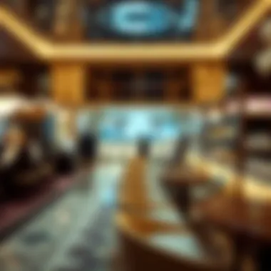 Inviting Lounge Area for Patrons Sophisticated lounge area inviting patrons