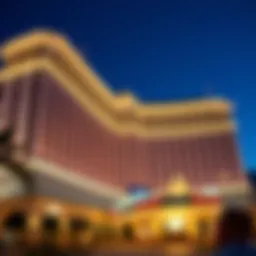 Elegant architecture of the Bellagio in Atlantic City
