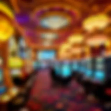 Vibrant Gaming Experience at Bellagio Luxurious gaming floor inside the Bellagio casino