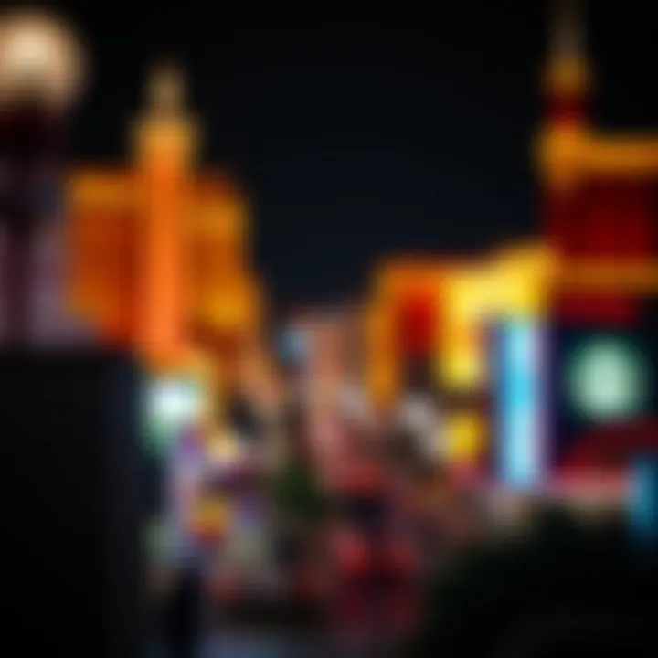 The iconic Las Vegas Strip illuminated at night