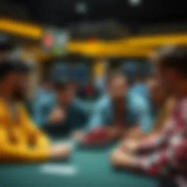 Discussing Betting Strategies A group of friends discussing sports and betting strategies