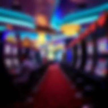 Dynamic casino environment highlighting players engaged with slot machines