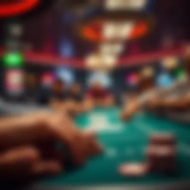 Mathematical odds displayed in poker strategy