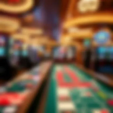 An overview of a bustling casino floor