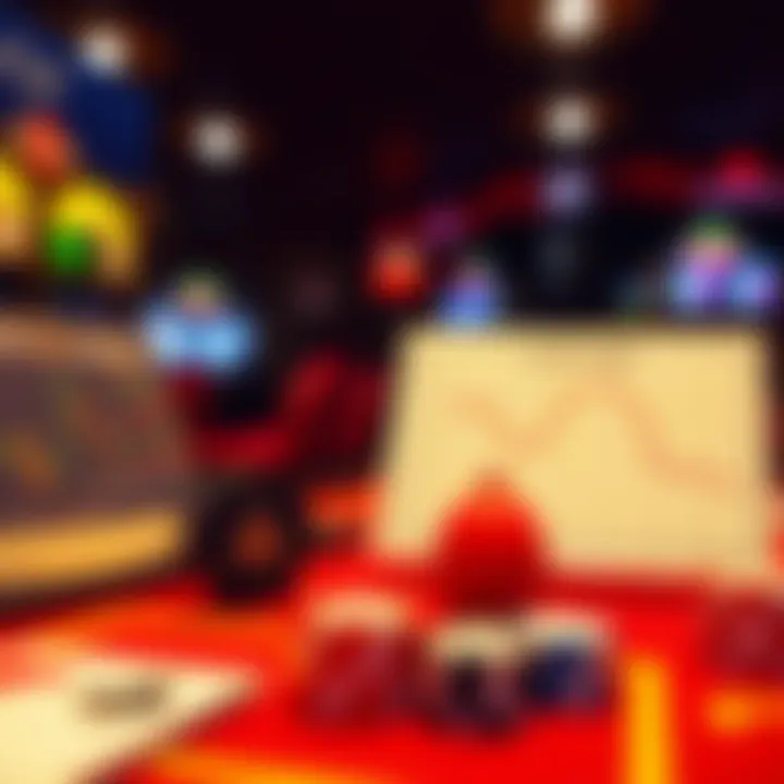 Strategic gameplay elements illustrated with charts and scores