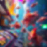 Vibrant underwater scene showcasing fish in a game setting